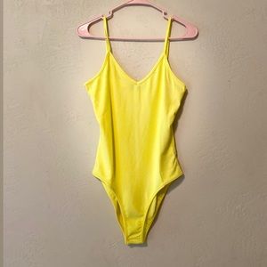 Yellow Bodysuit Tank Top